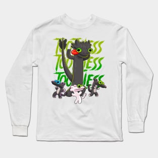 TOOTHLESS DANCE MEME Long Sleeve T-Shirt